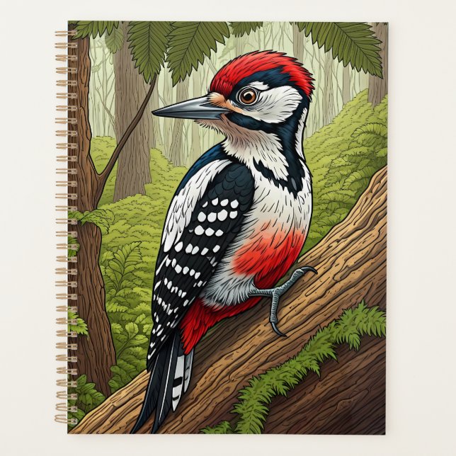 Colourful Woodpecker in Forest Planner (Front)
