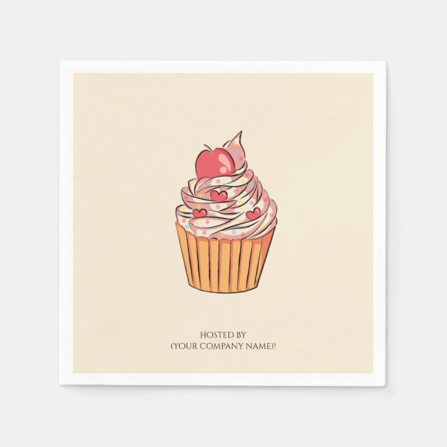 Colourful Work Milestone Celebration Invitation Napkin (Front)