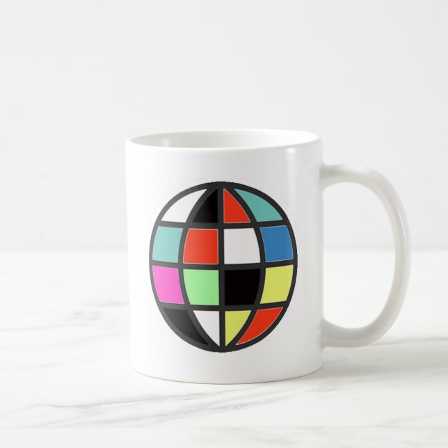 colourful world globe coffee mug (Right)