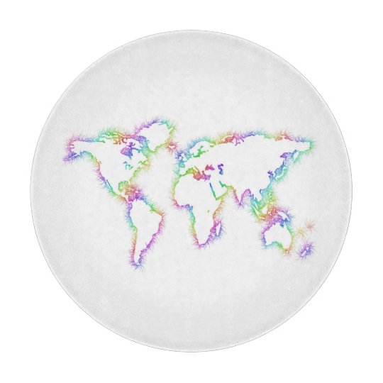 Colourful World map Boards