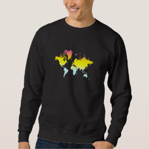 Colourful World Map Sweatshirt