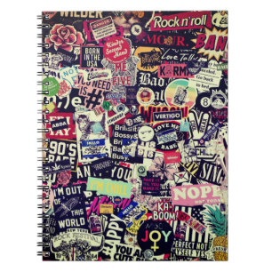 Colourful world of stickers notebook