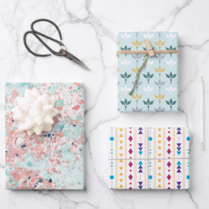 Colourful  wrapping paper sheet
