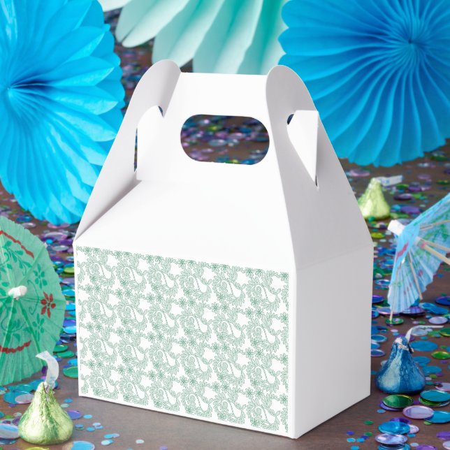 Colourful wrapping paper with a repeating pattern  favor box (Party)