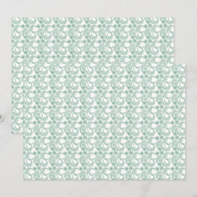 Colourful wrapping paper with a repeating pattern  invitation (Front/Back)