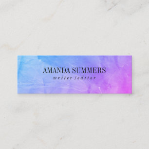 Colourful Wrinkle Texture Mini Business Card