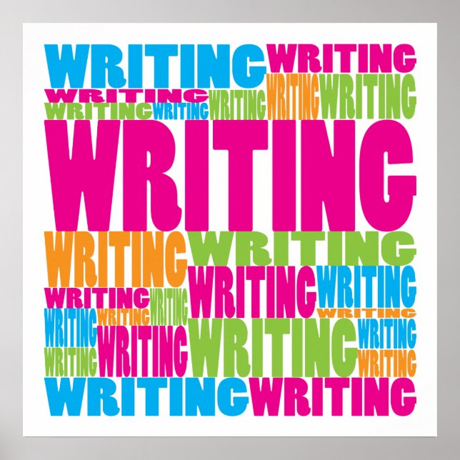 Colourful Writing Poster (Front)