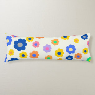 Colourful Y2K Small Flower Indie Pattern Body Pillow