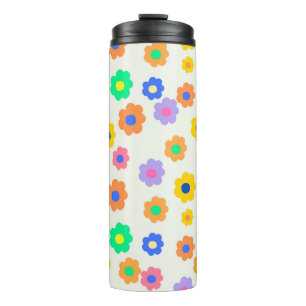 Colourful Y2K Small Flower Indie Pattern Thermal Tumbler