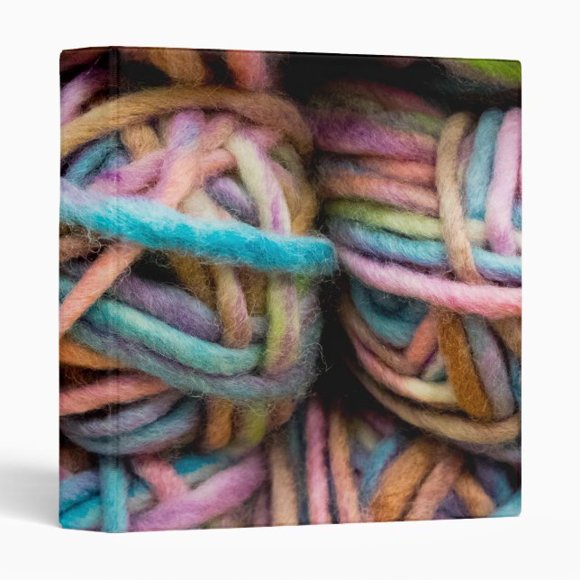 Colourful Yarn Binder (Front/Spine)