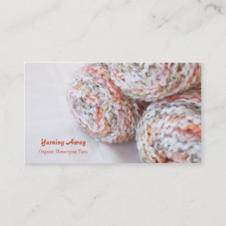 Colourful yarn photo customizable business cards