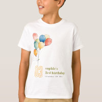 Colourful Yellow Red Green Balloons Kids Birthday
