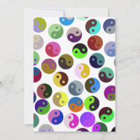 Colourful Ying Yang Pattern