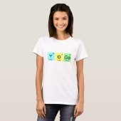 Colourful Yoga Chemical Element Symbol T-Shirt (Front Full)