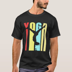 Colourful Yoga Instructor Exercise Handstand Aweso T-Shirt