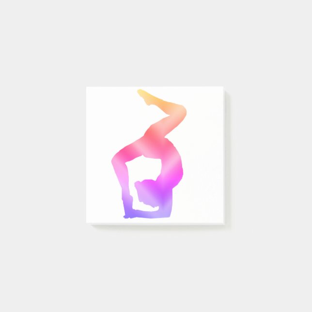 Colourful Yoga  Position Chakras Art Post-it Notes (Front)