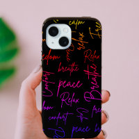 Colourful Yoga Words and Meditation Lovers