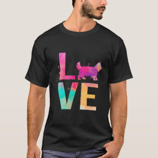 Colourful Yorkshire Terrier Dog Mom Gifts Yorkshir T-Shirt