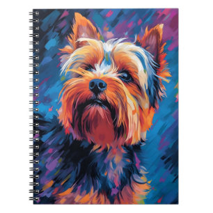 Colourful Yorkshire Terrier Notebook