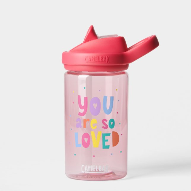 Colourful You Are So Loved Water Bottle (Left)