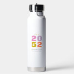Colourful Your Name Custom Graduation Gift Water Bottle<br><div class="desc">Celebrate your loved one's special event with this custom water bottle. This design features stylish typography " Class of 20YY(your graduation year)" with custom text. Perfect personalized gift for graduation day! More designs available at my shop BaraBomDesign.</div>