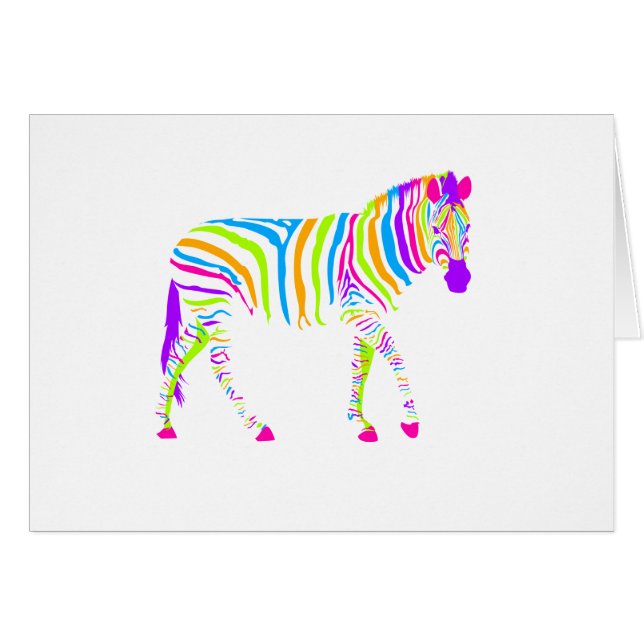 Colourful Zebra (Front Horizontal)