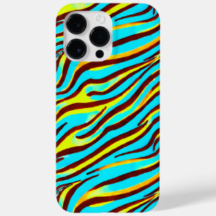 Colourful Zebra Print Stripe Abstract Pattern Case-Mate iPhone 14 Pro Max Case