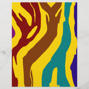 Colourful zebra stripes