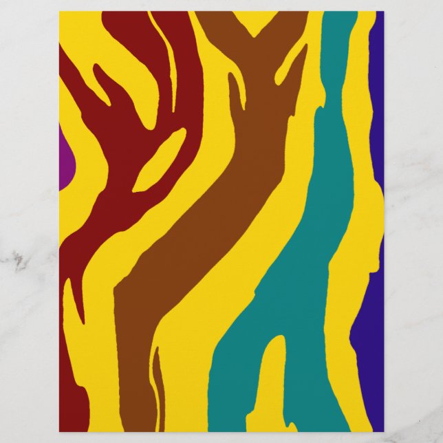 Colourful zebra stripes (Front)