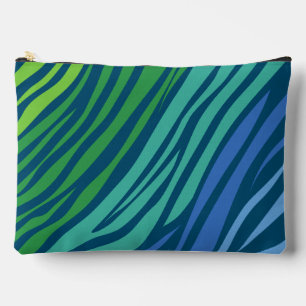 Colourful Zebra Stripes Pattern  Accessory Pouch