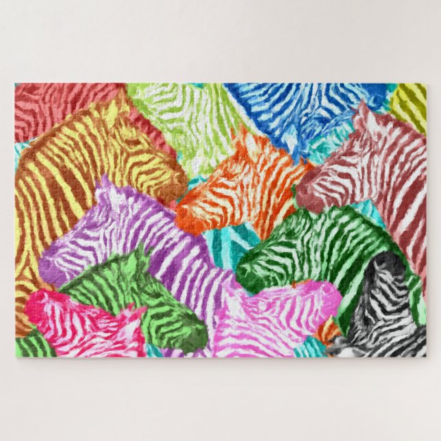 colourful zebras puzzle  (Horizontal)