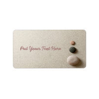 Colourful Zen Stones On Sand Background