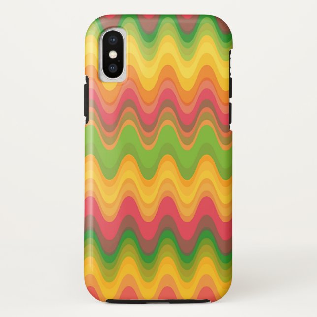 Colourful Zig Zag Mod Pattern Chevron Phone Case (Back)