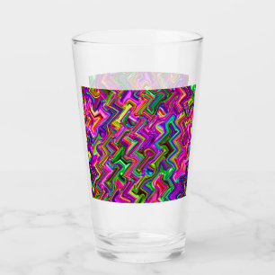 Colourful Zigzag #2  Glass