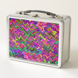Colourful Zigzag #2 - Metal Lunch Box
