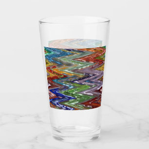 Colourful Zigzag #44 Glass