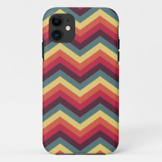 Colourful Zigzag Chevron Pattern iPhone 11 Case