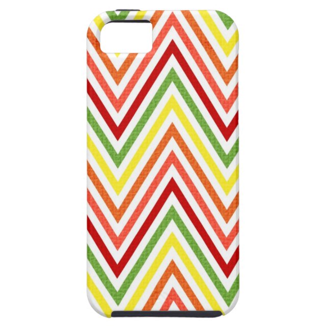 Colourful Zigzag Chevron Pattern Case-Mate iPhone Case (Back)