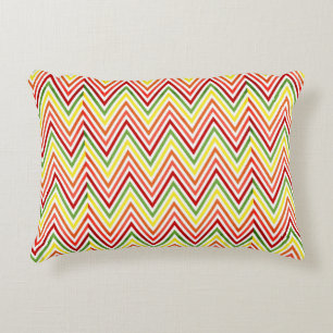 Colourful Zigzag Chevron Pattern Decorative Pillow
