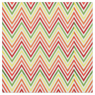 Colourful Zigzag Chevron Pattern Fabric