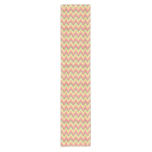 Colourful Zigzag Chevron Pattern Short Table Runner