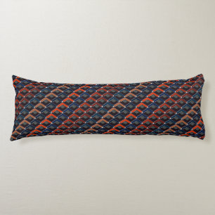 Colourful zigzag Karo-steps Body Pillow