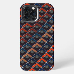Colourful zigzag Karo-steps Case-Mate iPhone Case