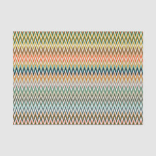 Colourful Zigzag Multicolored Pattern Tissue Paper