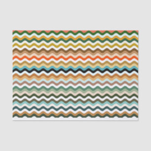 Colourful Zigzag Multicolored Pattern Tissue Paper