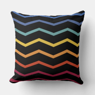 Colourful Zigzag Pattern Throw Pillow