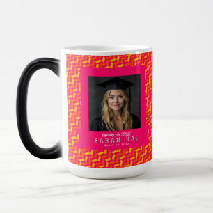 Colourful Zigzag Print Masters Grad Magic Mug