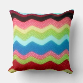 Colourful Zigzags Throw Pillow