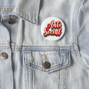 Colourfully Anti Social Anti Social 2 Inch Round Button