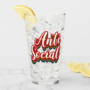 Colourfully Anti Social Anti Social Glass